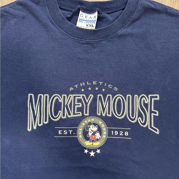 Disney Navy Mickey Mouse Short Sleeve Tee - Picture 2 of 4